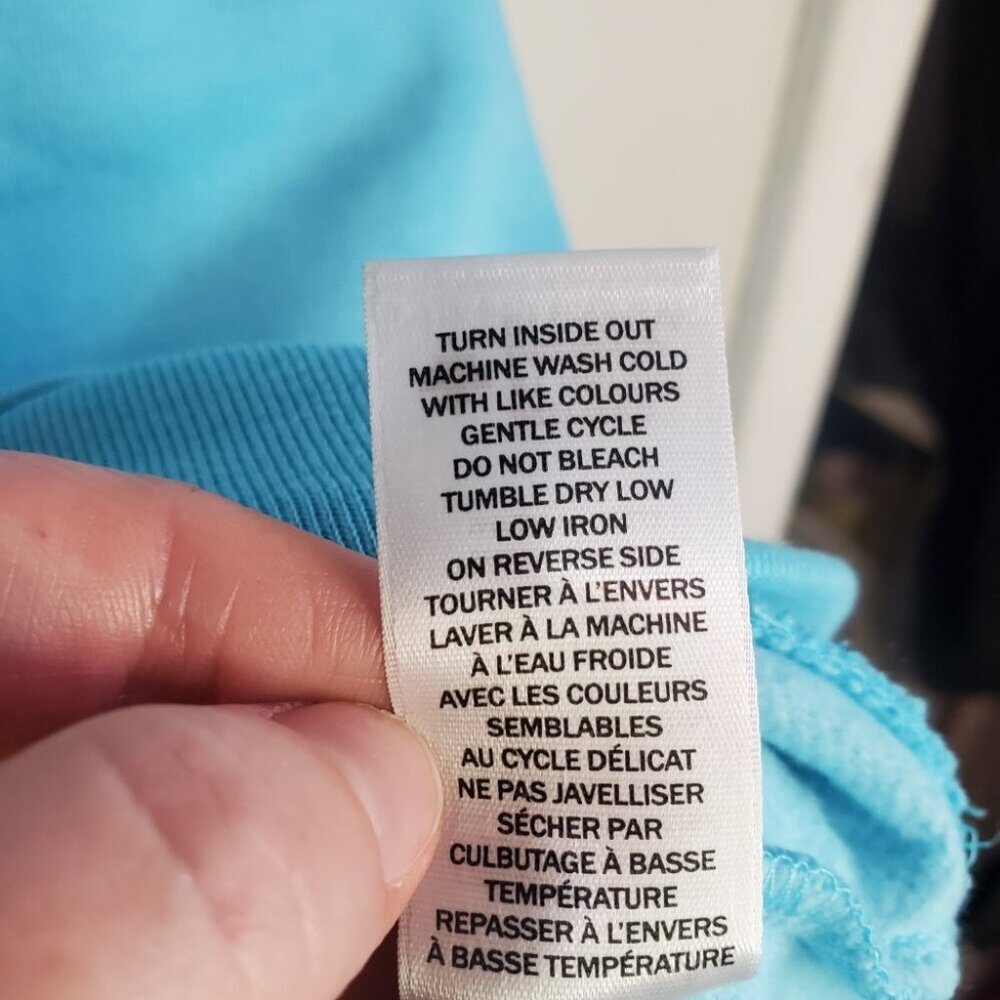 NORTHERN REFLECTIONS Women's Large NWT Floral Sweatshirt Crew Fleece Lined Blue - Picture 12 of 14